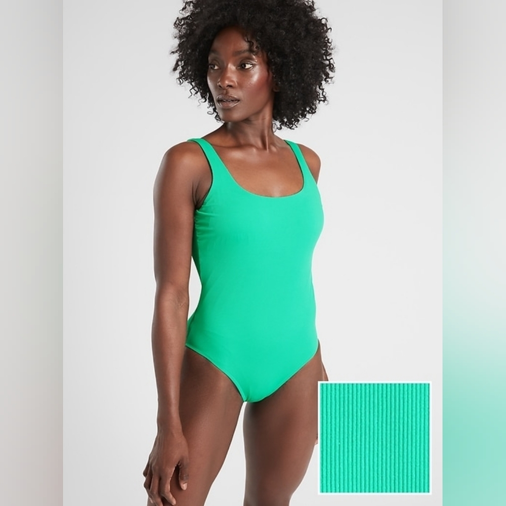 Athleta Cloudbreak Rib Scoop One Piece Swimsuit